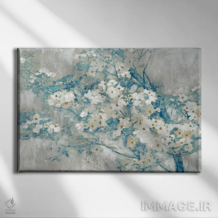 تابلو شکوفهی درخت درگوود ۱ اثر ادوارد سلکرک - نمای روبهرو روی دیوار