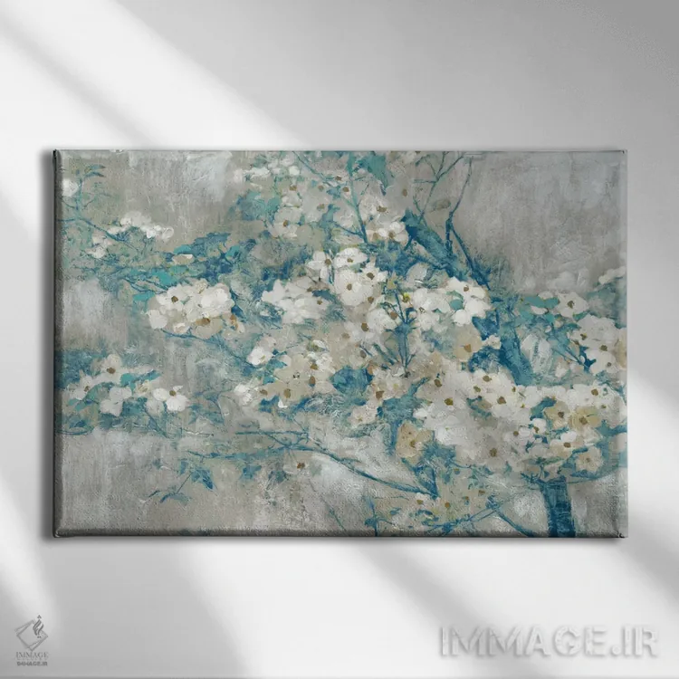 تابلو شکوفهی درخت درگوود ۲ اثر ادوارد سلکرک - نمای روبهرو روی دیوار