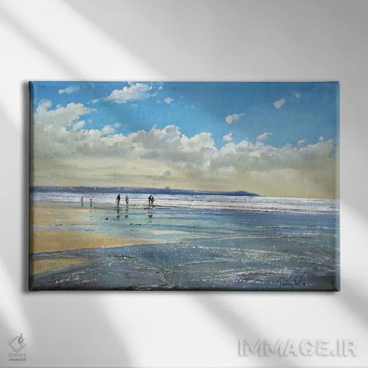 تابلو قایقسواری در لبه اثر تیموتی ایستون - نمای روبهرو روی دیوار