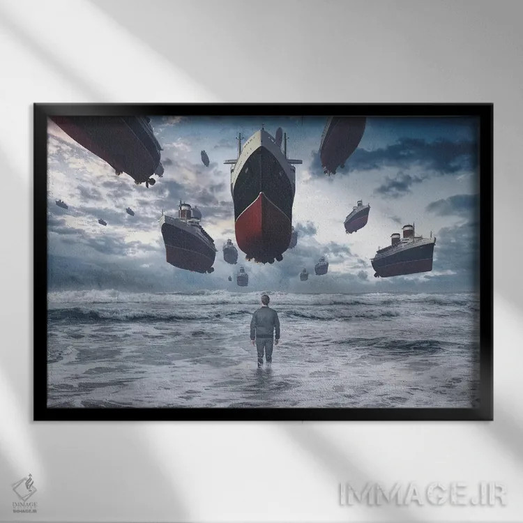 تابلو کوپابلی اثر اوگنی سولویف - نمای قابدار مشکی