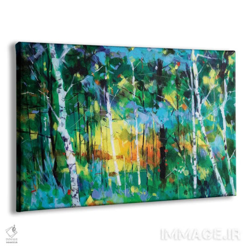 تابلو درخت توس نزدیک اج اند اثر داگ ایتون - نمای پرسپکتیو محصول