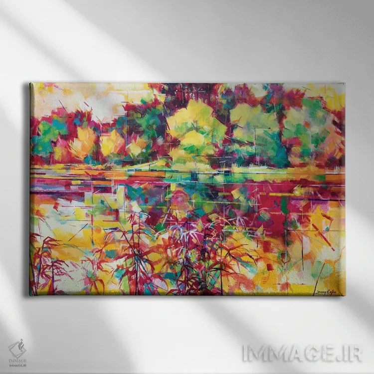 تابلو حوضچههای کنوپ ۲ اثر داگ ایتون - نمای روبهرو روی دیوار