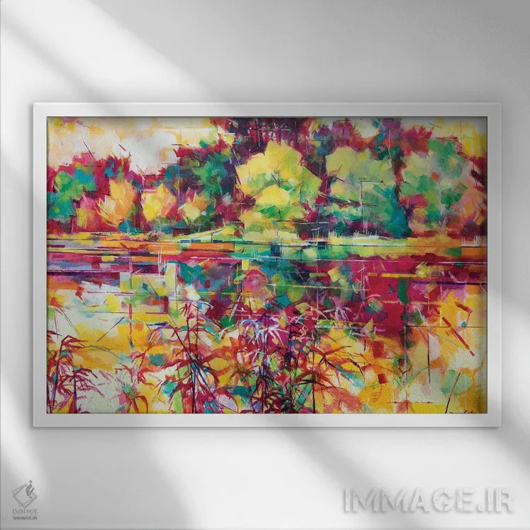 تابلو حوضچههای کنوپ ۲ اثر داگ ایتون - نمای قابدار سفید