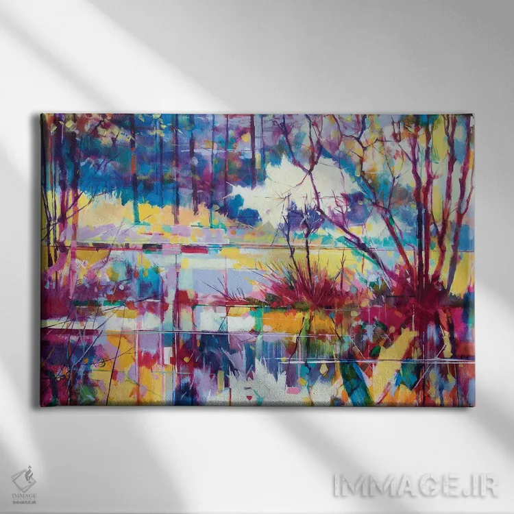 تابلو لبهٔ مِدوکلیف اثر داگ ایتون - نمای روبهرو روی دیوار