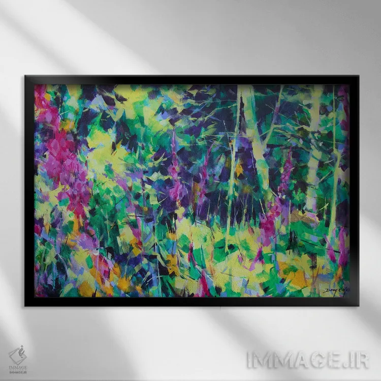 تابلو اسنامپرز روی هَنگِربری اثر داگ ایتون - نمای قابدار مشکی