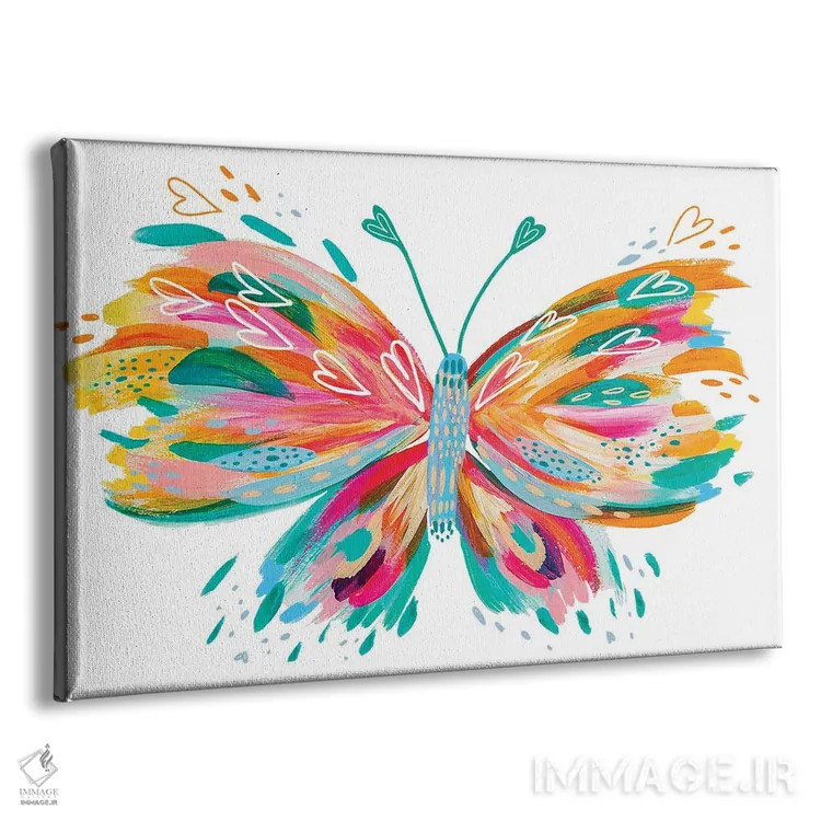 تابلو پروانه نهم اثر اتاوی (برند هنری) - نمای پرسپکتیو محصول