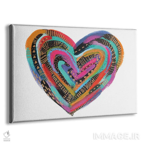 تابلو قلب هزار تو II اثر اتاوی (برند هنری) - نمای پرسپکتیو محصول