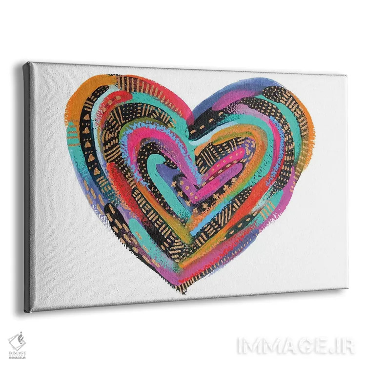 تابلو قلب هزار تو II اثر اتاوی (برند هنری) - نمای پرسپکتیو محصول