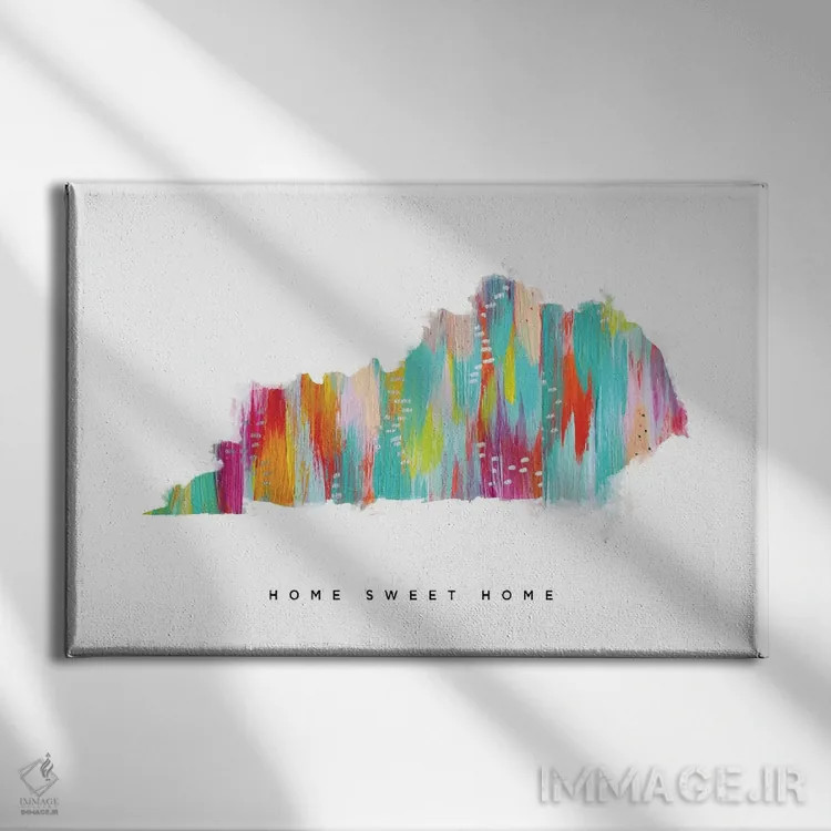 تابلو کنتاکی (ایالت آمریکا) اثر اتاوی (برند هنری) - نمای روبهرو روی دیوار