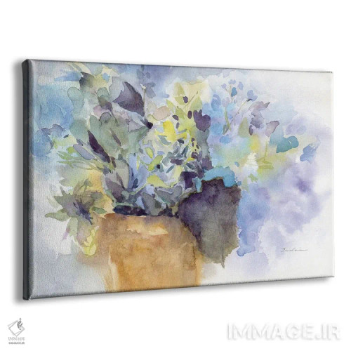 تابلو هورتانسیا مایل به آبی اثر اولیا دیزاینز (استودیو طراحی) - نمای پرسپکتیو محصول
