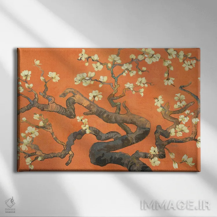 تابلو شاخههای گیاهی بریزبن اثر اولیا دیزاینز (استودیو طراحی) - نمای روبهرو روی دیوار