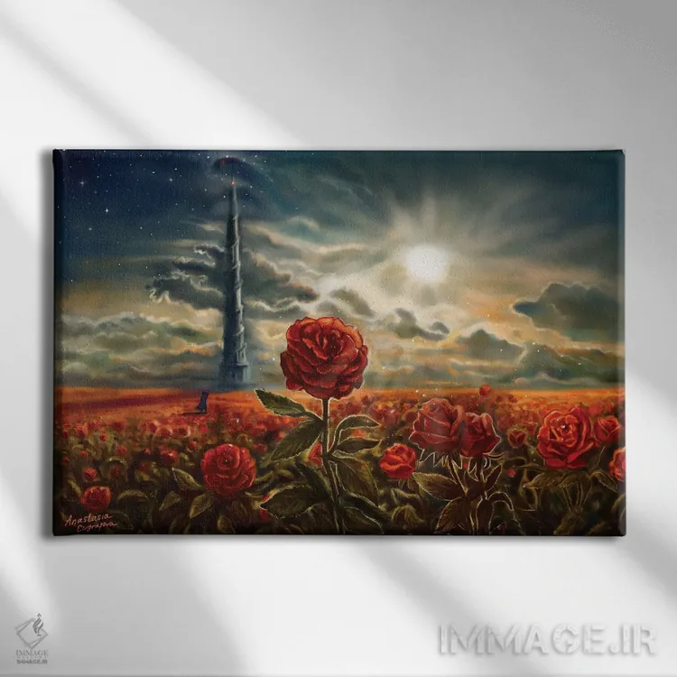 تابلو برج تاریک اثر آناستازیا اِوگرافوا - نمای روبهرو روی دیوار