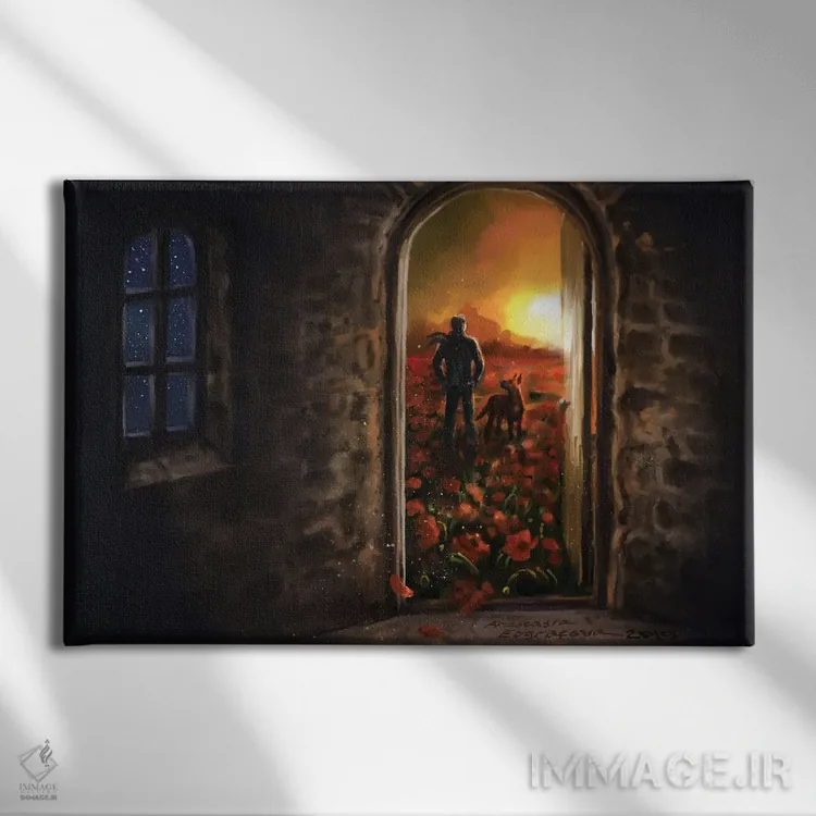 تابلو سفر بخش چهارم اثر آناستازیا اِوگرافوا - نمای روبهرو روی دیوار