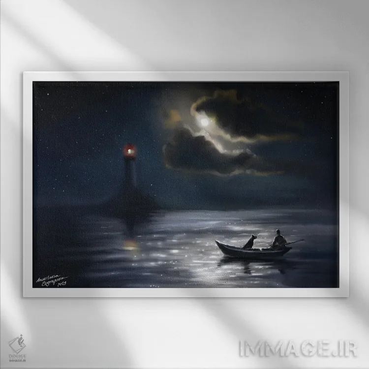 تابلو سفر اثر آناستازیا اِوگرافوا - نمای قابدار سفید