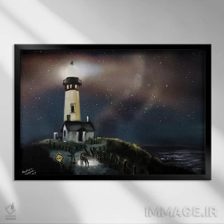 تابلو سفر بخش دوم اثر آناستازیا اِوگرافوا - نمای قابدار مشکی