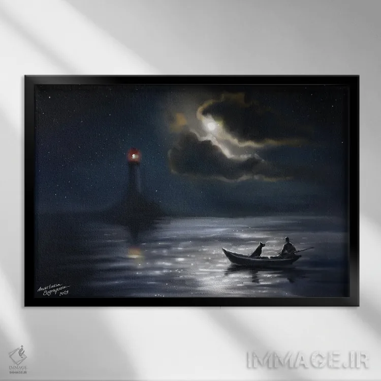 تابلو سفر اثر آناستازیا اِوگرافوا - نمای قابدار مشکی