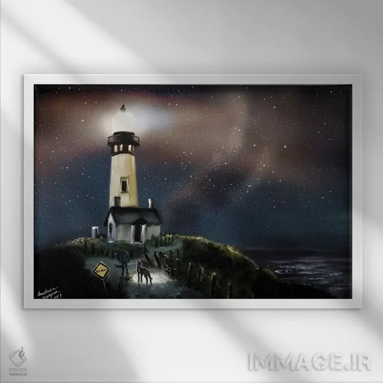 تابلو سفر بخش دوم اثر آناستازیا اِوگرافوا - نمای قابدار سفید