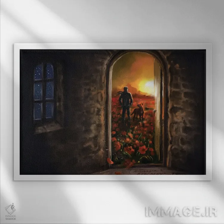 تابلو سفر بخش چهارم اثر آناستازیا اِوگرافوا - نمای قابدار سفید