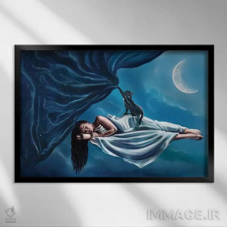 تابلو رویا اثر آناستازیا اِوگرافوا - نمای قابدار مشکی
