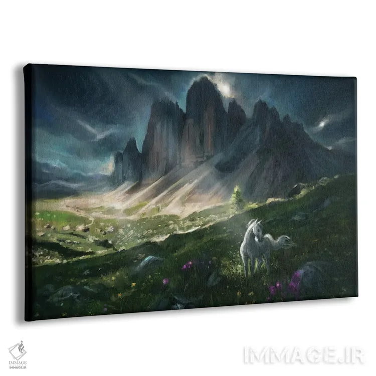 تابلو بهار در آلپ اثر آناستازیا اِوگرافوا - نمای پرسپکتیو محصول