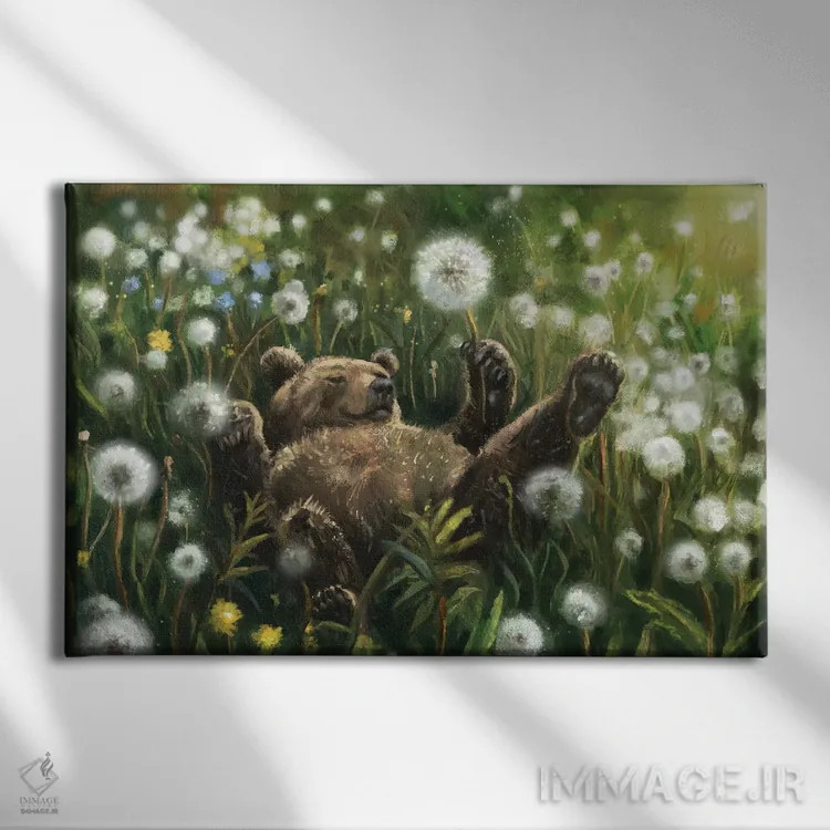 تابلو شادی تابستانی اثر آناستازیا اِوگرافوا - نمای روبهرو روی دیوار