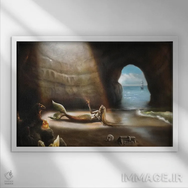 تابلو گنجینه اثر آناستازیا اِوگرافوا - نمای قابدار سفید