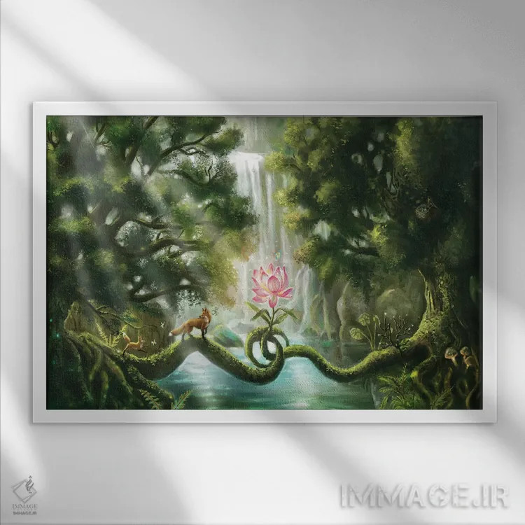 تابلو هارمونی جاودانه اثر آناستازیا اِوگرافوا - نمای قابدار سفید