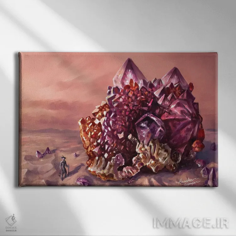 تابلو پادشاه صحرا اثر آناستازیا اِوگرافوا - نمای روبهرو روی دیوار