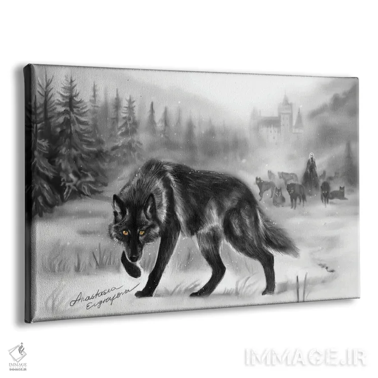 تابلو نگاه تاریکی اثر آناستازیا اِوگرافوا - نمای پرسپکتیو محصول