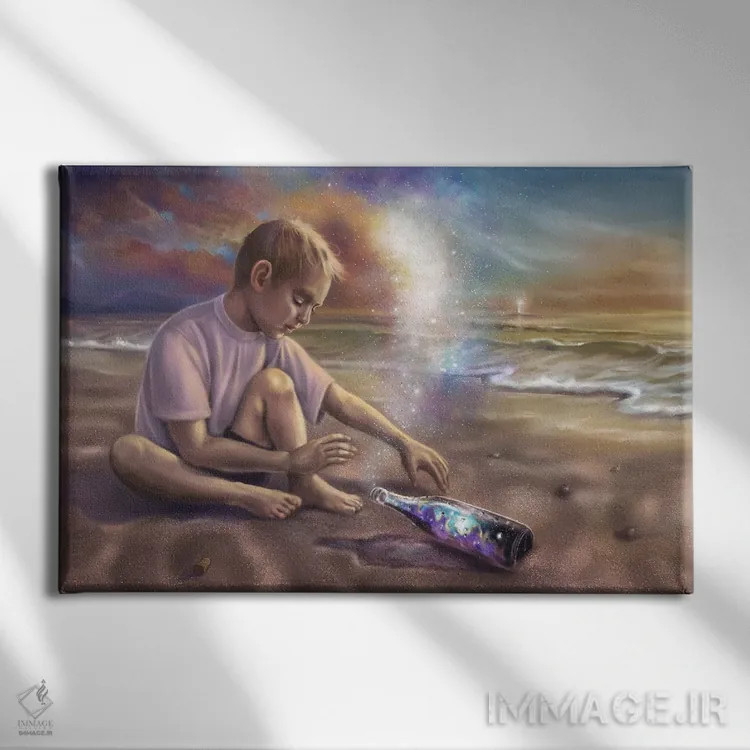 تابلو پیام اثر آناستازیا اِوگرافوا - نمای روبهرو روی دیوار