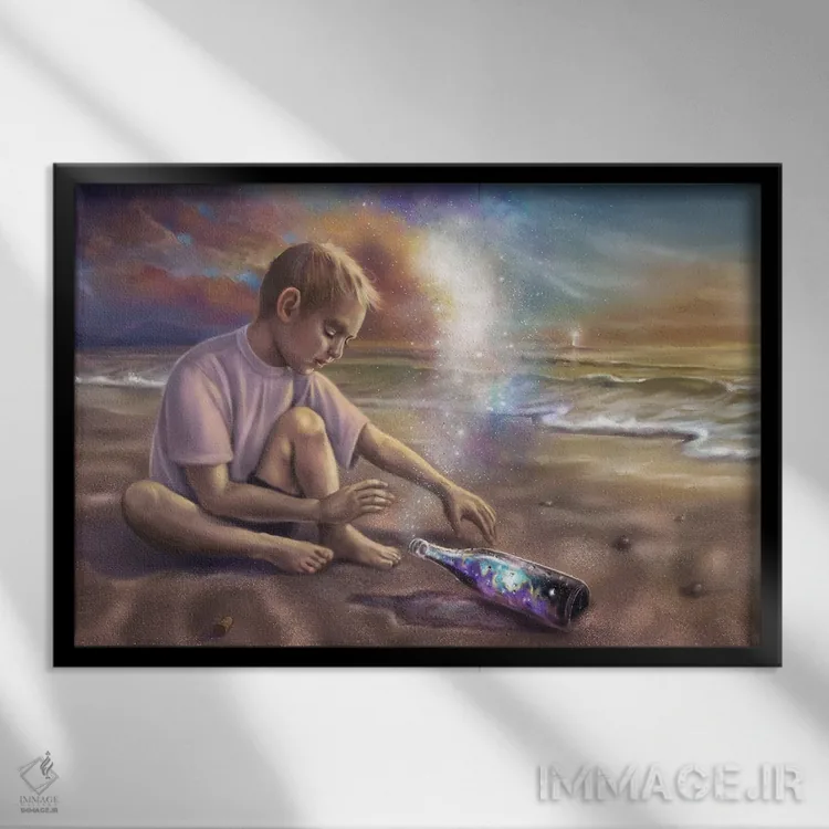 تابلو پیام اثر آناستازیا اِوگرافوا - نمای قابدار مشکی