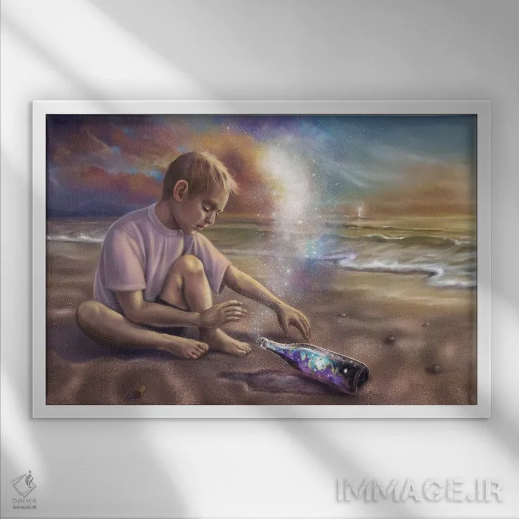 تابلو پیام اثر آناستازیا اِوگرافوا - نمای قابدار سفید