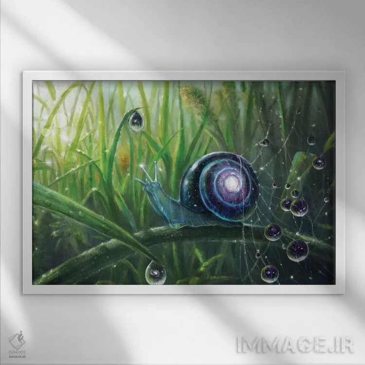 تابلو کیهان اثر آناستازیا اِوگرافوا - نمای قابدار سفید