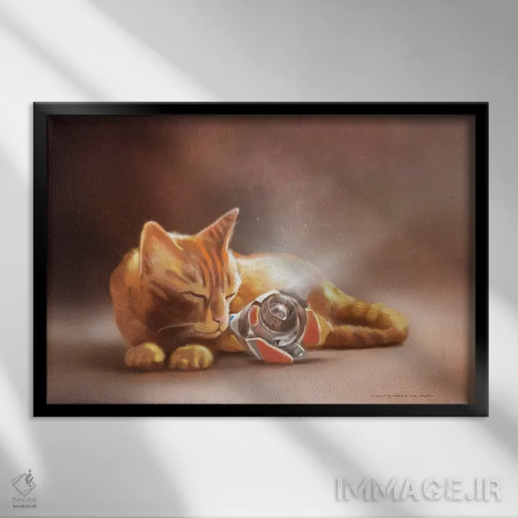 تابلو خداحافظ B-12 (نام خاص) اثر آناستازیا اِوگرافوا - نمای قابدار مشکی