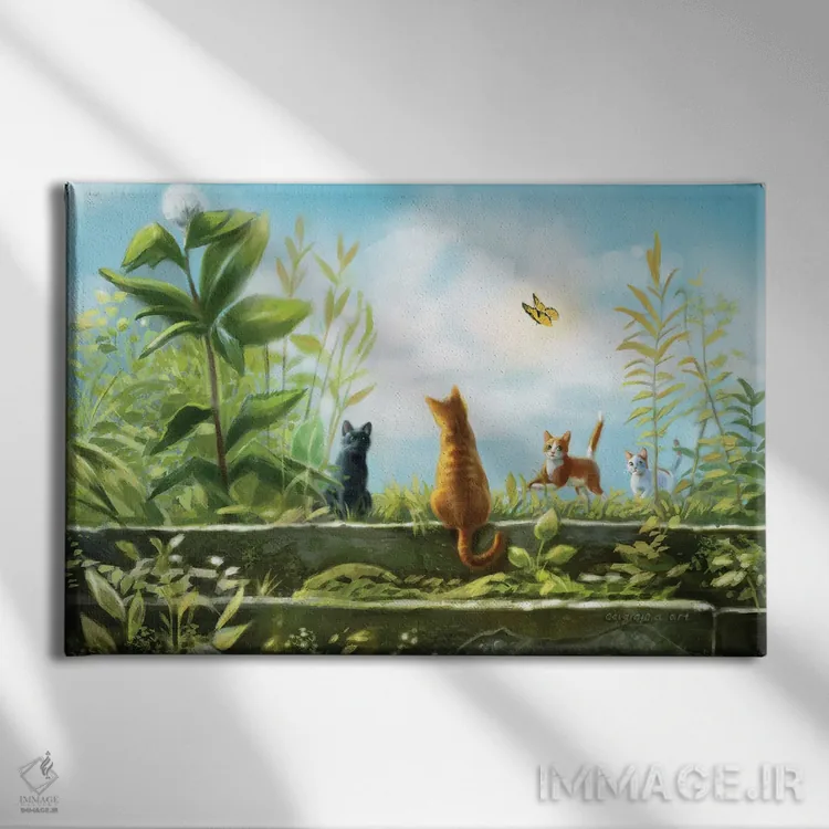 تابلو دیدار دوباره اثر آناستازیا اِوگرافوا - نمای روبهرو روی دیوار