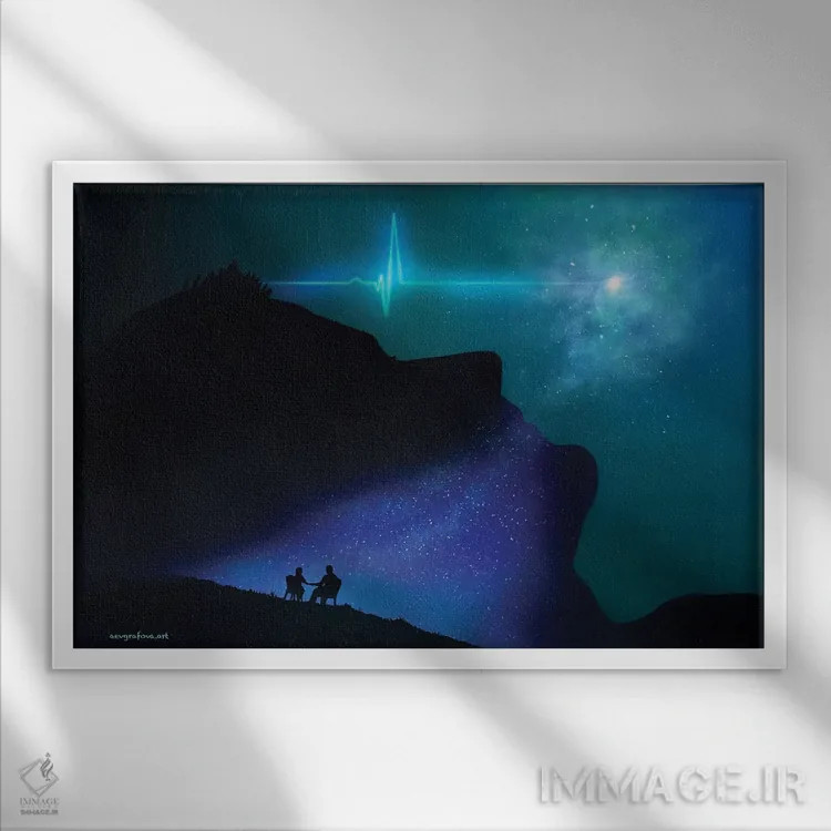 تابلو پایان اثر آناستازیا اِوگرافوا - نمای قابدار سفید