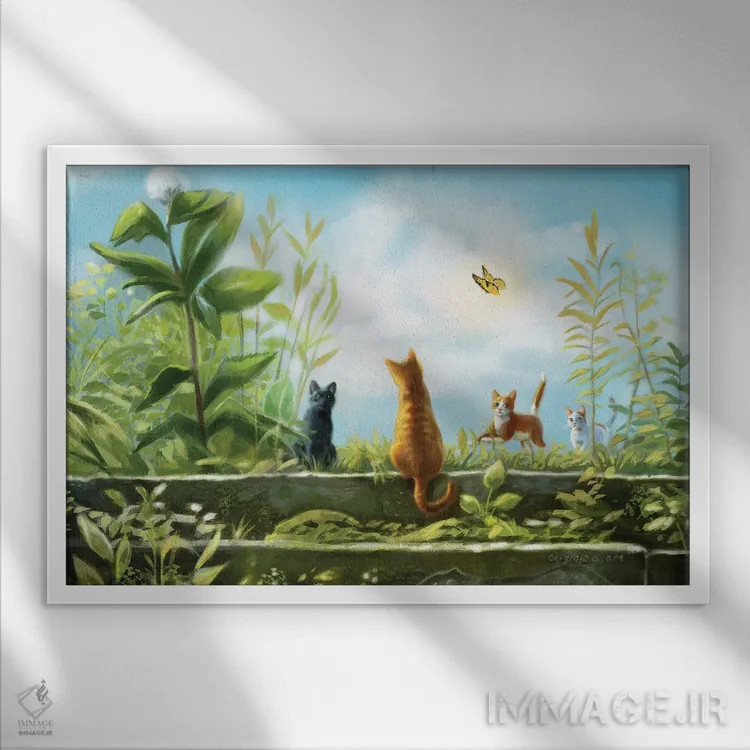 تابلو دیدار دوباره اثر آناستازیا اِوگرافوا - نمای قابدار سفید