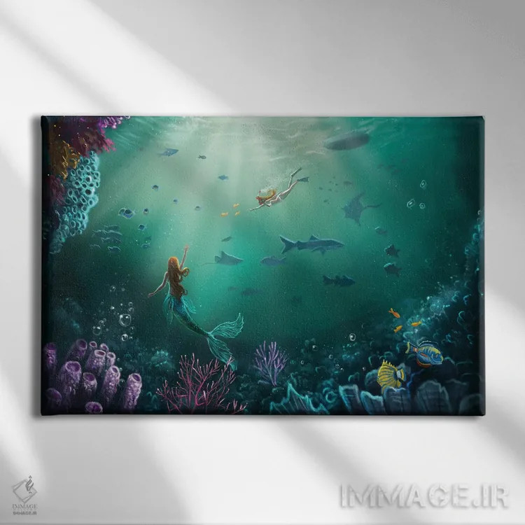 تابلو خلیج افسونشده اثر آناستازیا اِوگرافوا - نمای روبهرو روی دیوار