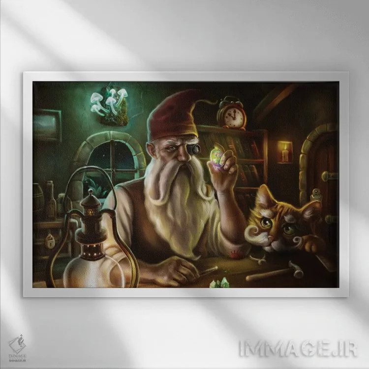 تابلو ارزشمند اثر آناستازیا اِوگرافوا - نمای قابدار سفید