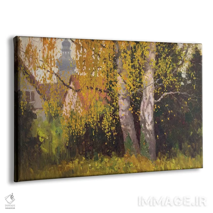 تابلو منظرهٔ شهری پاییزی اثر اوگنیا مکانوا - نمای پرسپکتیو محصول