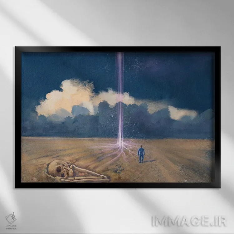 تابلو مقصد اثر آناستازیا اِوگرافوا - نمای قابدار مشکی