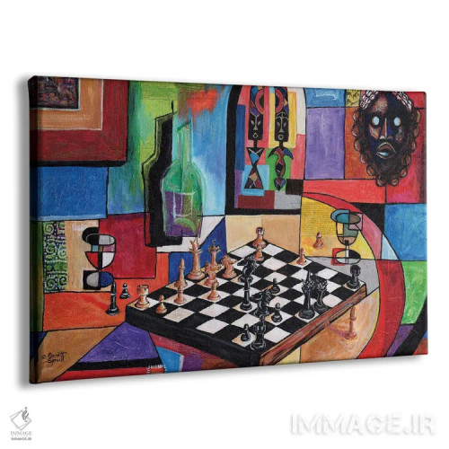 تابلو کیش و مات (شطرنج) اثر اورِت اسپرویل - نمای پرسپکتیو محصول