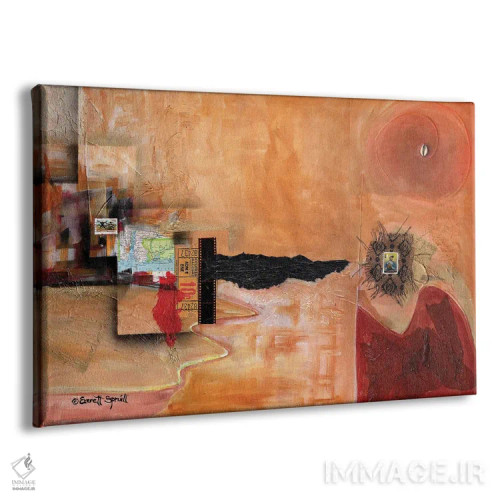 تابلو انتزاعات فرهنگی اثر اورِت اسپرویل - نمای پرسپکتیو محصول