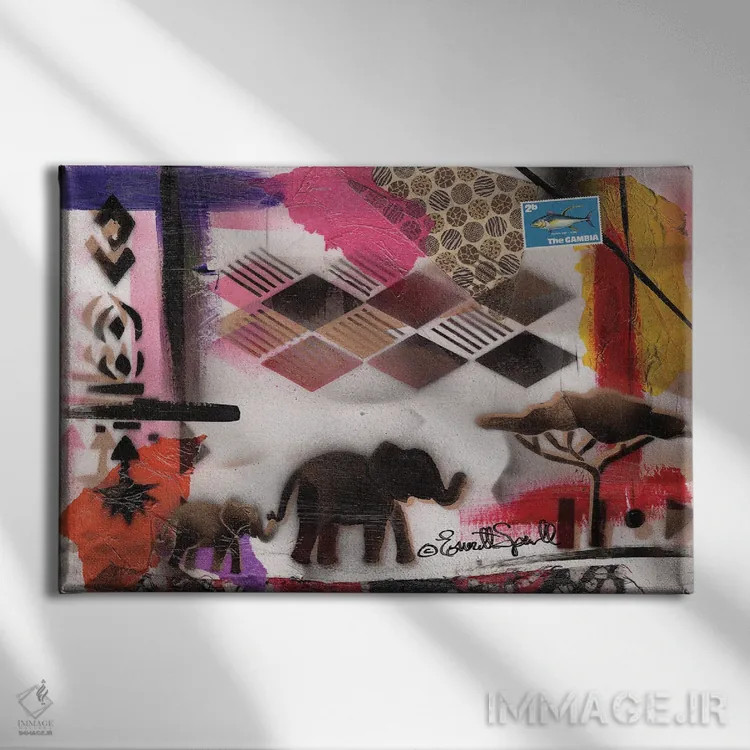 تابلو یادمان فرهنگی اثر اورِت اسپرویل - نمای روبهرو روی دیوار