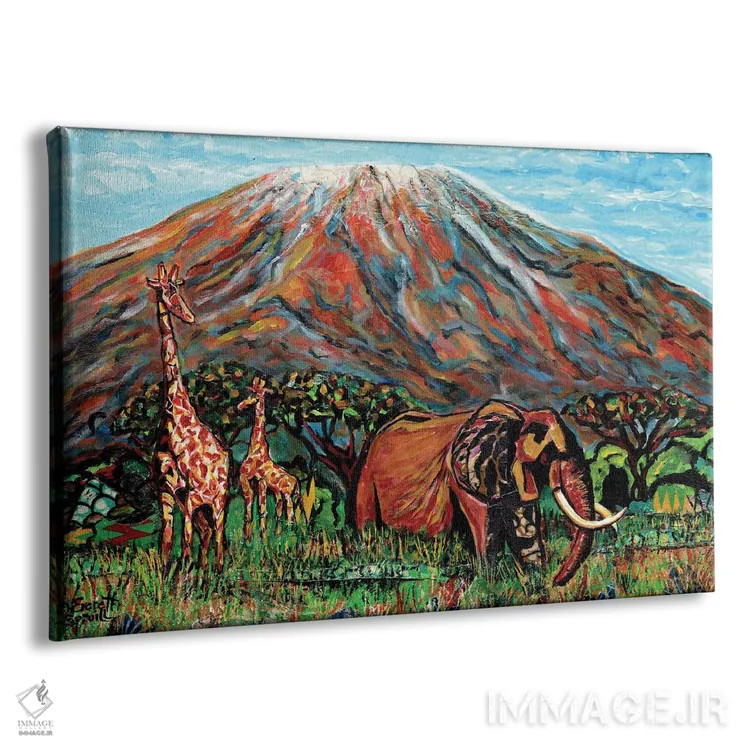 تابلو کوه کلیمانجارو اثر اورِت اسپرویل - نمای پرسپکتیو محصول