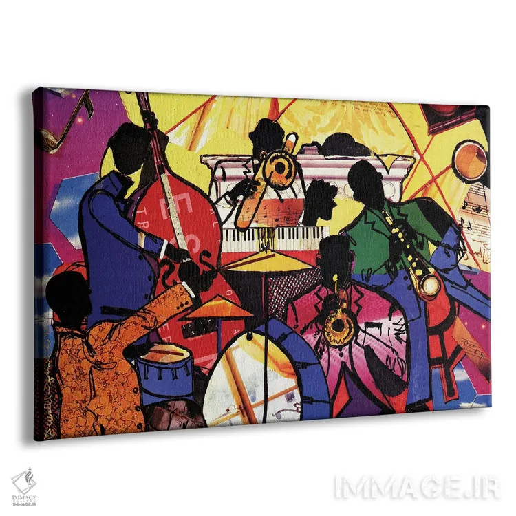 تابلو جاز قدیمی اثر اورِت اسپرویل - نمای پرسپکتیو محصول