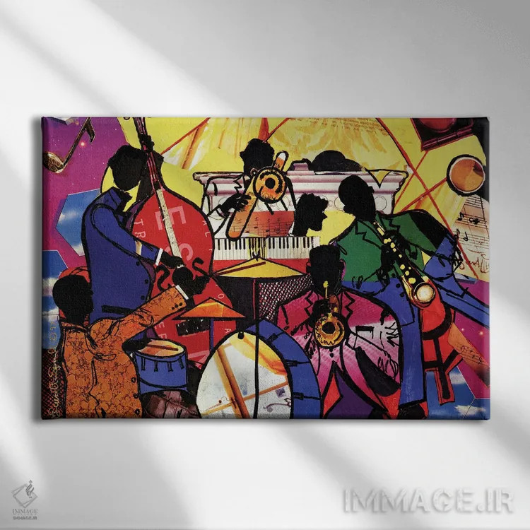 تابلو جاز قدیمی اثر اورِت اسپرویل - نمای روبهرو روی دیوار