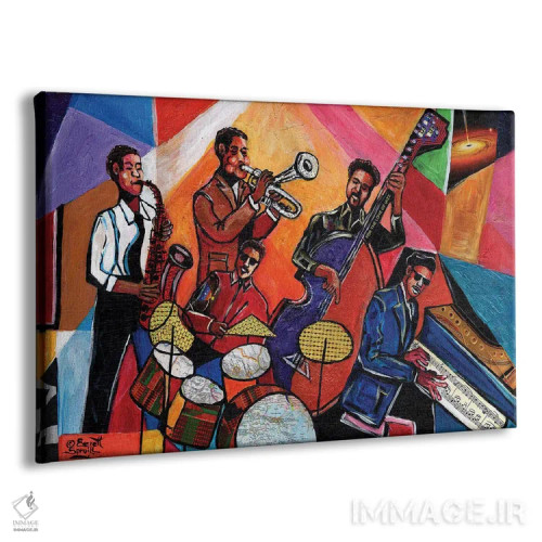 تابلو افسانههای جاز اثر اورِت اسپرویل - نمای پرسپکتیو محصول