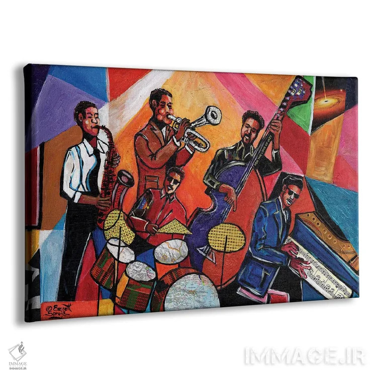 تابلو افسانههای جاز اثر اورِت اسپرویل - نمای پرسپکتیو محصول