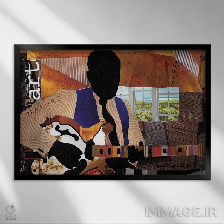 تابلو پسر بلوز اثر اورِت اسپرویل - نمای قابدار مشکی